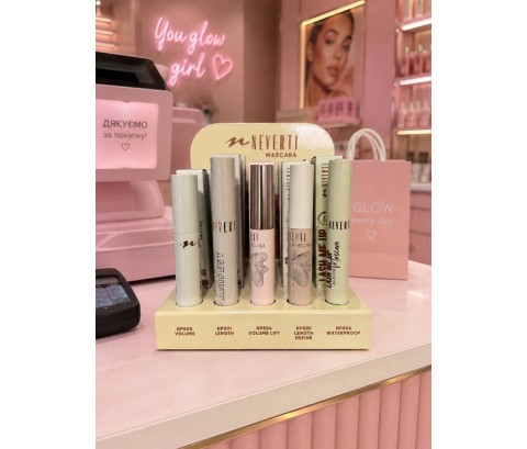 Туш для вій Big Volume Set-Stand NEVERTI NP500 (15+5)