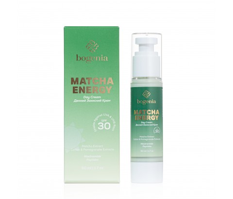 Денний крем з матчею Matcha Day Cream Fluid SPF 30 Bogenia BG459 №001