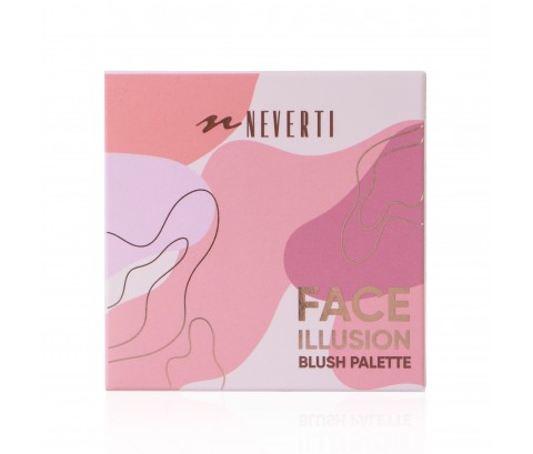 Палетка рум'ян Illusion Blush NEVERTI NP207