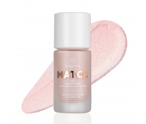 База-хайлайтер під макіяж MATCH 3 in1 Makeup Base, Face & Body Highlighter Bogenia BG613